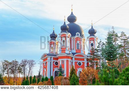 Curchi Monastery Is One Of The Most Beautiful In The Republic Of Moldova . Unesco Architectural Monu