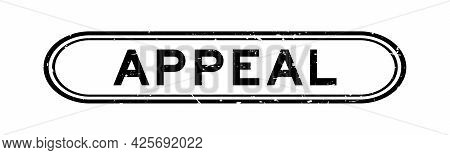 Grunge Black Appeal Word Rubber Seal Stamp On White Background