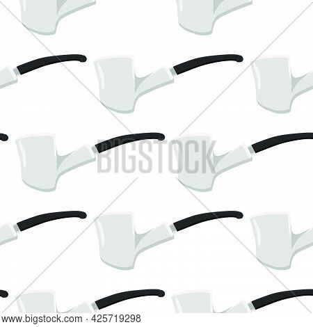 Many Identical Seamless Types Smoke Pipes Different Size For Tobacco