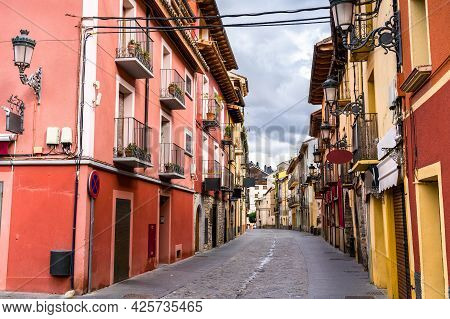 Traditional Architecture Of Jaca In Aragon, Spain