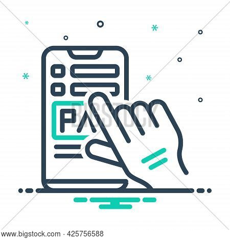 Mix Icon For Payment Salary Pay Wage Emolument Pay-packet