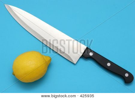 Knife And Lemon