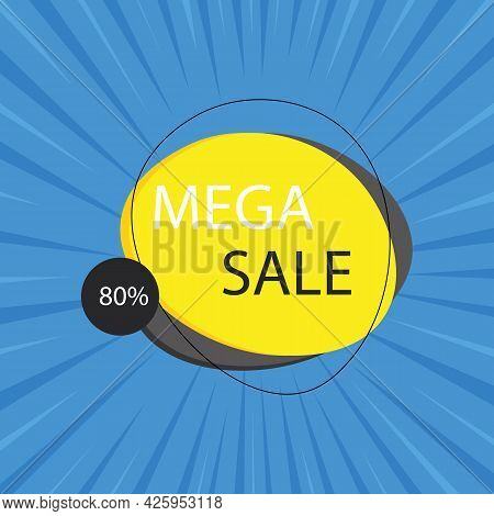 Percentage Discount Banner Icon.10 20 30 40 50 60 70 80 90 Percent Sale. Vector Illustration Eps 10
