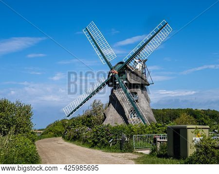 Old Mill Charlotte In Nieby, Geltinger Birk, Schleswig-holstein,germany In Europe