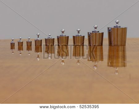 Set of exemplary weights.