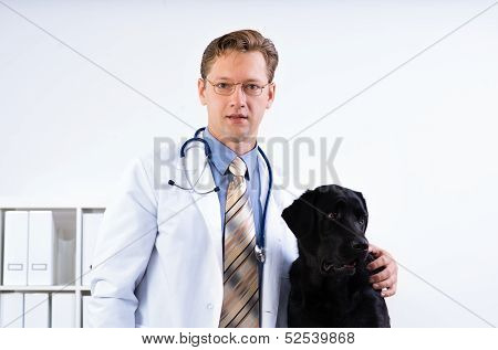 portrait of a veterinarian