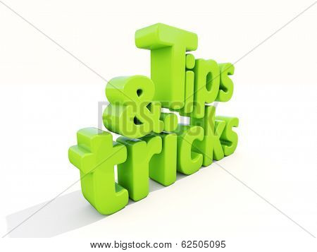 Tips and tricks icon on a white background. 3D illustration.