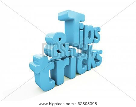 Tips and tricks icon on a white background. 3D illustration.