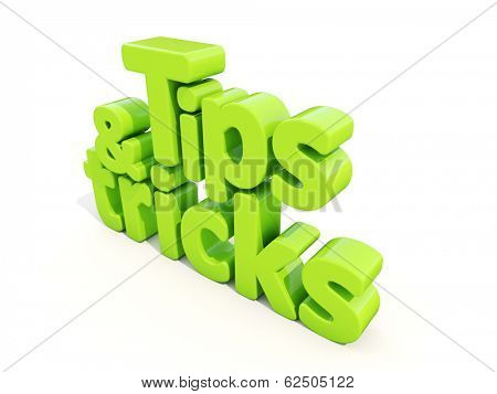 Tips and tricks icon on a white background. 3D illustration.