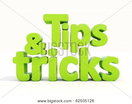Tips and tricks icon on a white background. 3D illustration.