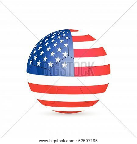 USA soccer ball