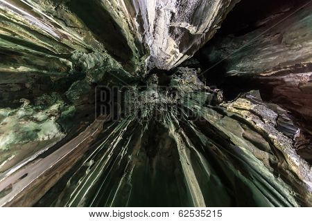 The natural limestone cave cathedral in El Nido, Palawan,Philippines