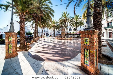 Plaza De Espana. Vejer De La Frontera, Spain