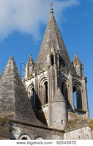 Collegiale St-Ours beside castle of Loches. Loire Valley France