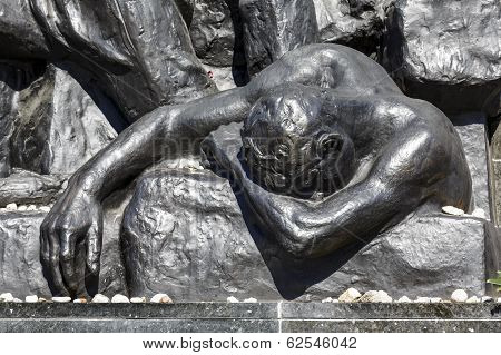 Detail Of Ghetto Heroes Memorial, Warsaw