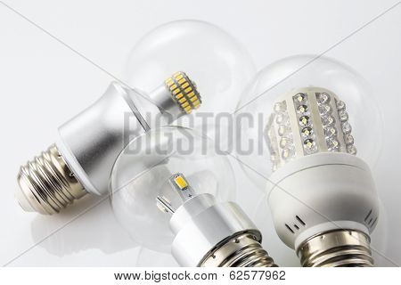 Various Led Bulbs Similar To The Old Tungsten Bulb E27
