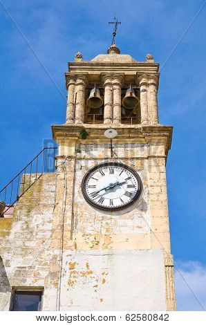 Clocktower. Montescaglioso. Basilicata. Italy.