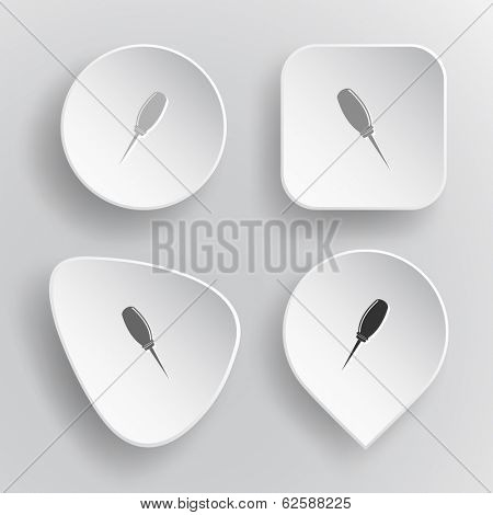 Awl. White flat raster buttons on gray background.