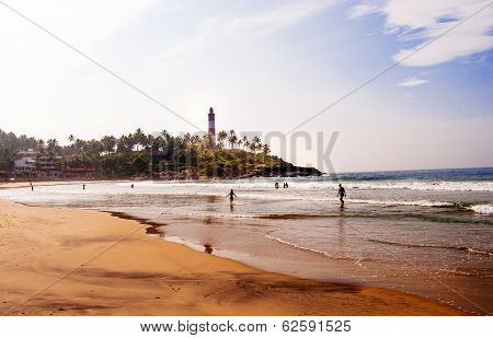 Lighthouse on Kovalam Beach