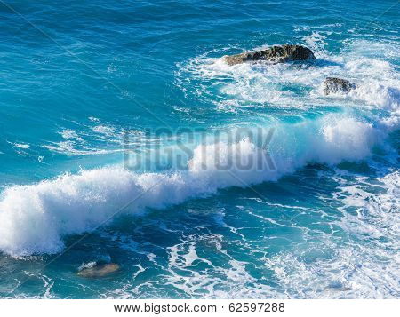 Agios Nikitas beach on Lefkas island in Greece