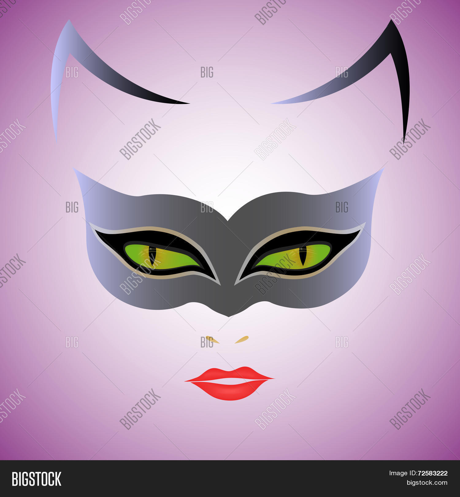 Cat Woman Mask Vector & Photo (Free Trial) | Bigstock