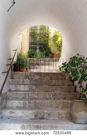 Stairs And Door
