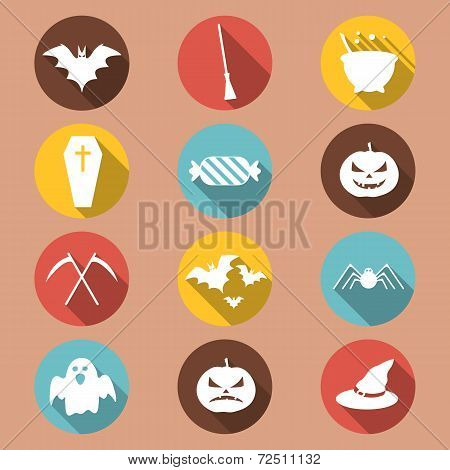 Halloween flat icons