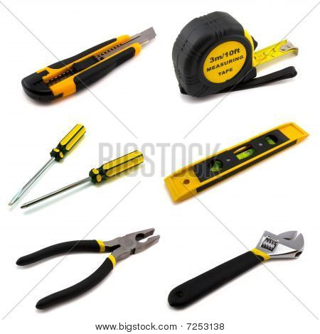 Kolekce Diy nástrojů izolované