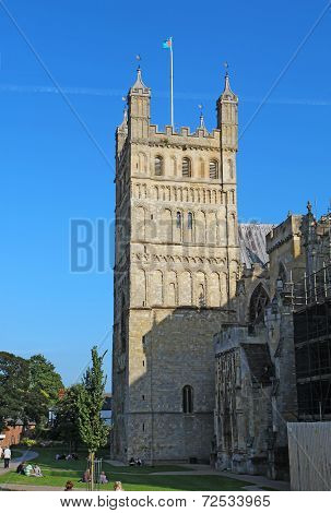 North Tower Of Exeter Cathedral, Devon, United Kingdom