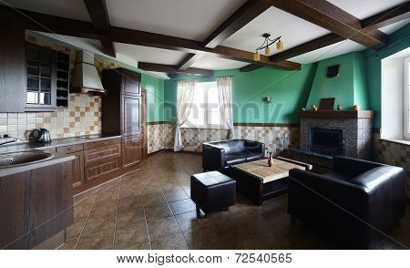 Bright Interior Of Living Room