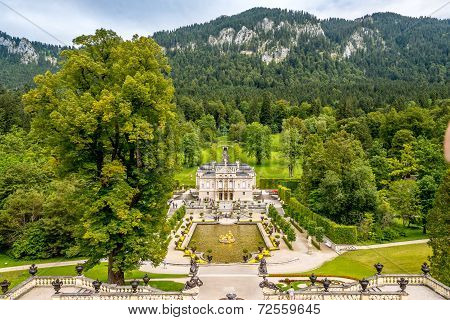 View At The Linderhof Castle