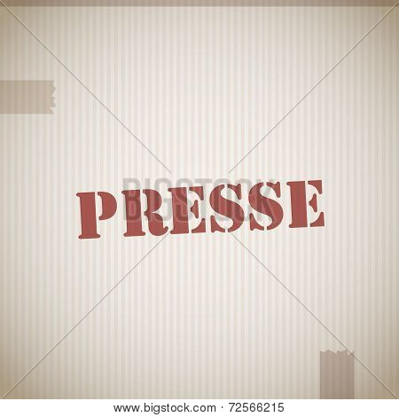 Presse stamp