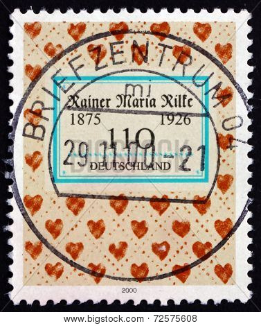 Postage Stamp Germany 2000 Rainer Maria Rilke, Poet