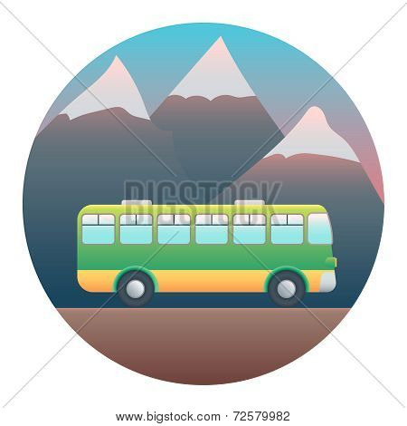 Bus Detailed Illustration