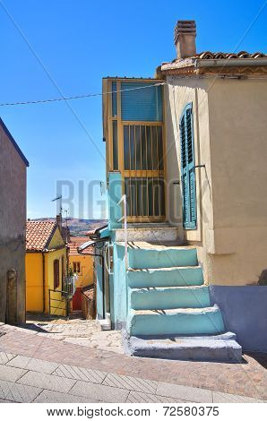Alleyway. Pietragalla. Basilicata. Southern Italy.