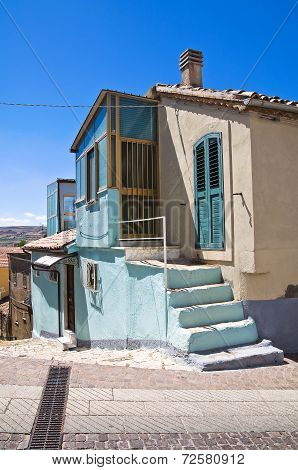 Alleyway. Pietragalla. Basilicata. Southern Italy.