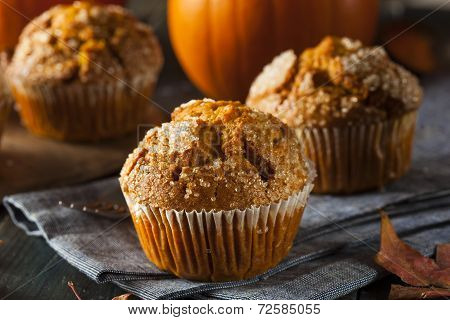 Homemade Autumn Pumpkin Muffin