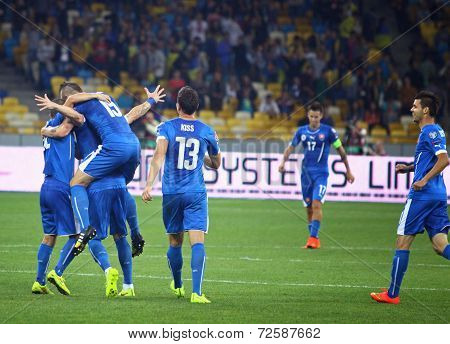 Euro 2016 Qualifying Game Ukraine Vs Slovakia