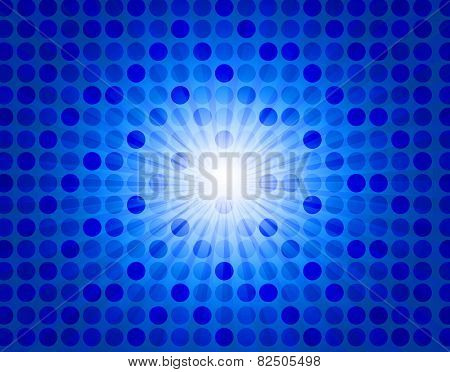 Blue Starburst Background