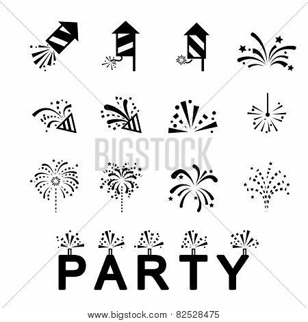 Firework Icon Set