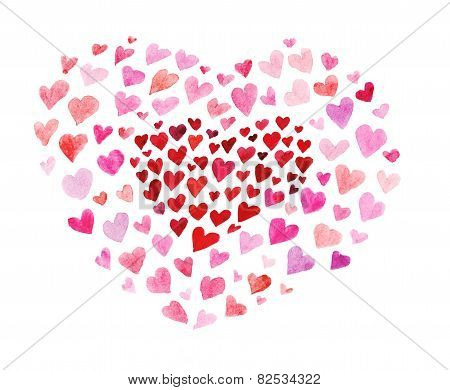 Painted heart