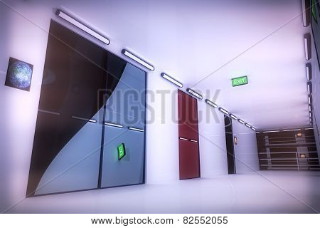 Ultra Modern Building Corridor