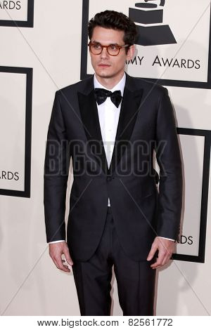 LOS ANGELES - FEB 8:  John Mayer at the 57th Annual GRAMMY Awards Arrivals at a Staples Center on February 8, 2015 in Los Angeles, CA