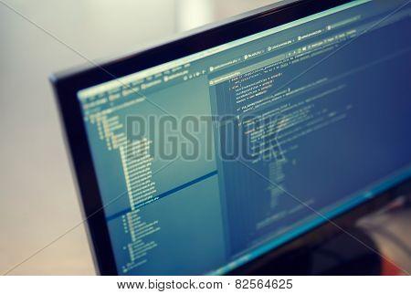 Backend Sourcecodes On Computer Monitor