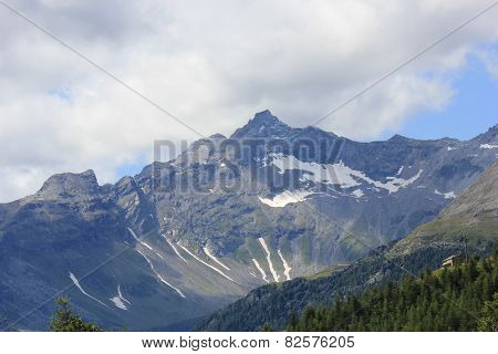 Overview Of The Peek Of A Mountain