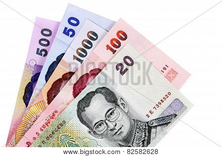 Thai Baht Currency Bills