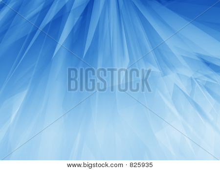 Penas brilho azul