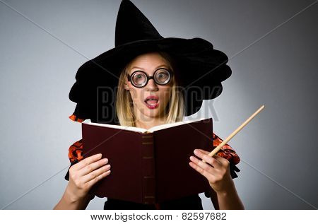 Witch doing her dirty tricks
