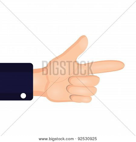 pointing finger
