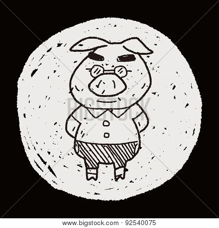 Three Little Pigs Doodle